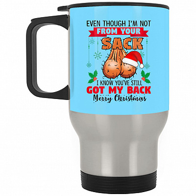 14 oz. Silver Travel Mug