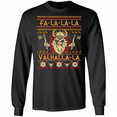 Fa La La Hoodie, Black, Long Sleeve