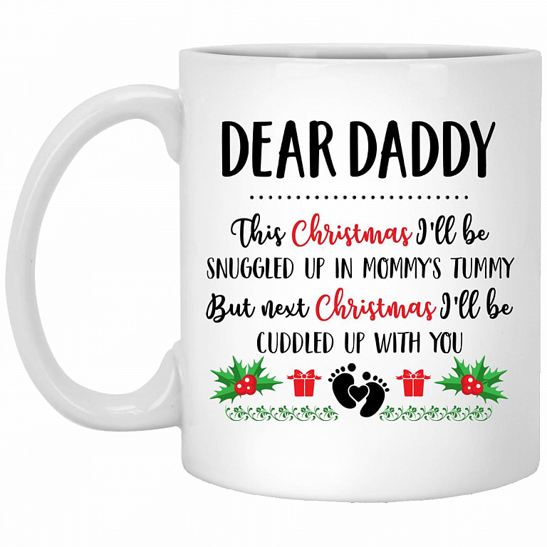 Dear Daddy Mug, White, 11 oz. White Mug