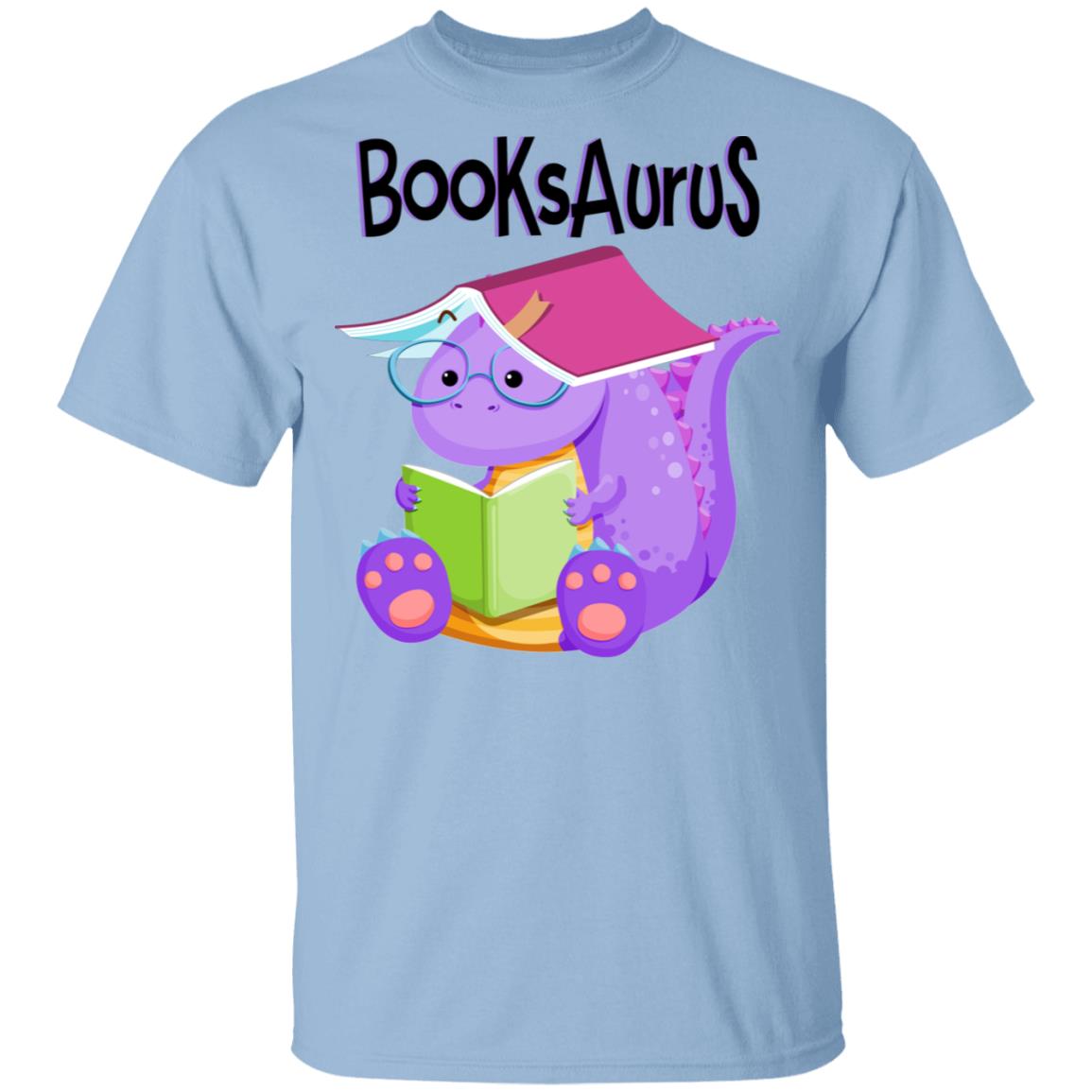 Booksaurus T-Shirt, Light Blue, Unisex T-Shirt