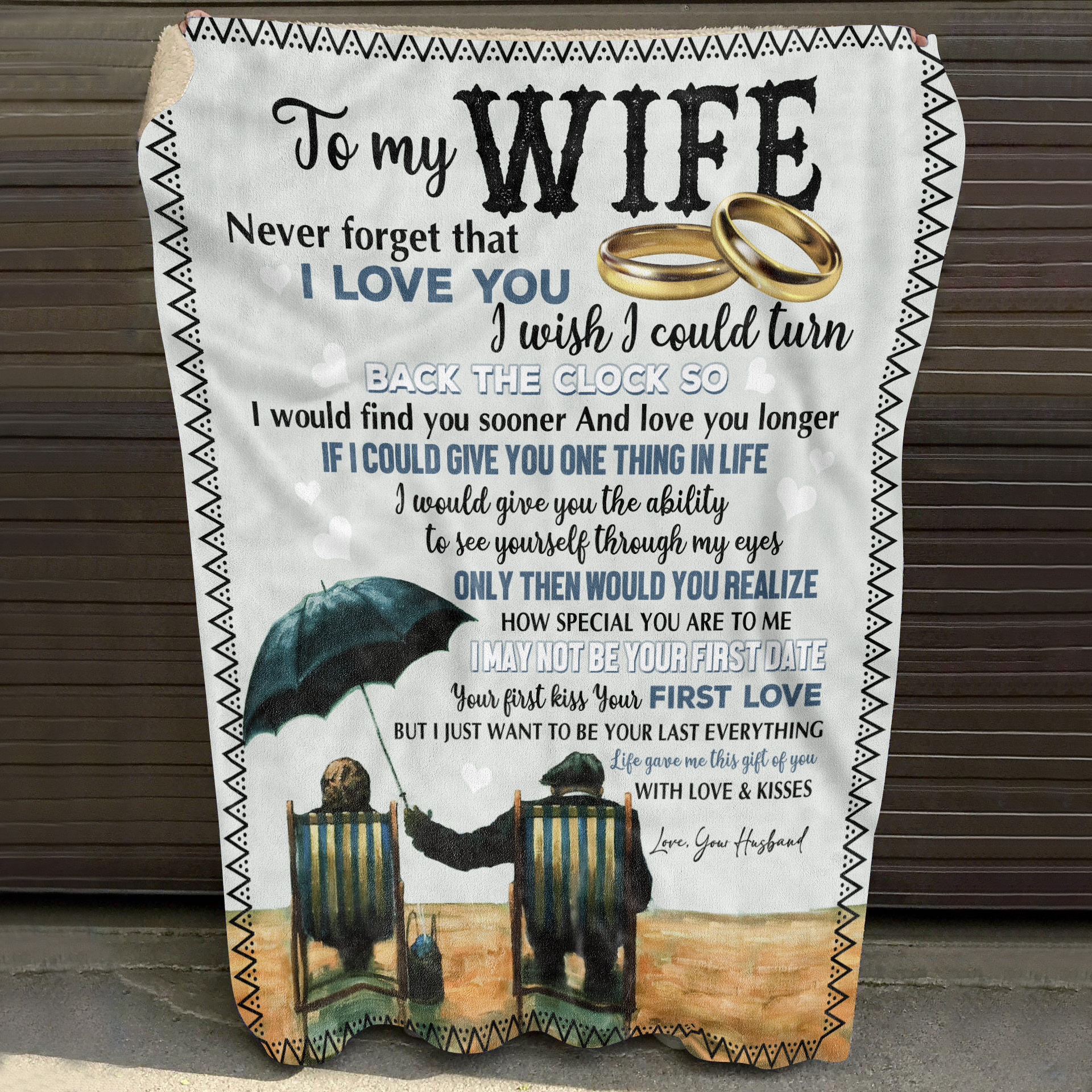 7O. Turn Back The Clock Blanket Mockup 10