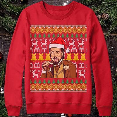 Leonardo Dicaprio Christmas Meme Sweatshirt Hoodie