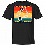 Father And Son Car Guys For Life T-Shirt, Black, Unisex T-Shirt