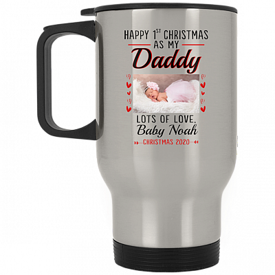 14 oz. Silver Travel Mug