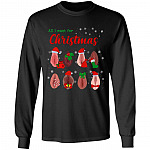 Dirty Christmas All I Want for Christmas Is Vagina Funny Dirty Christmas Gift for Couple Ugly Christmas Sweater Long Sleeve ", Black, Long Sleeve