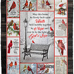 May This Home Be Firmly Built, White, Cozy Plush Fleece Blanket - 50x60