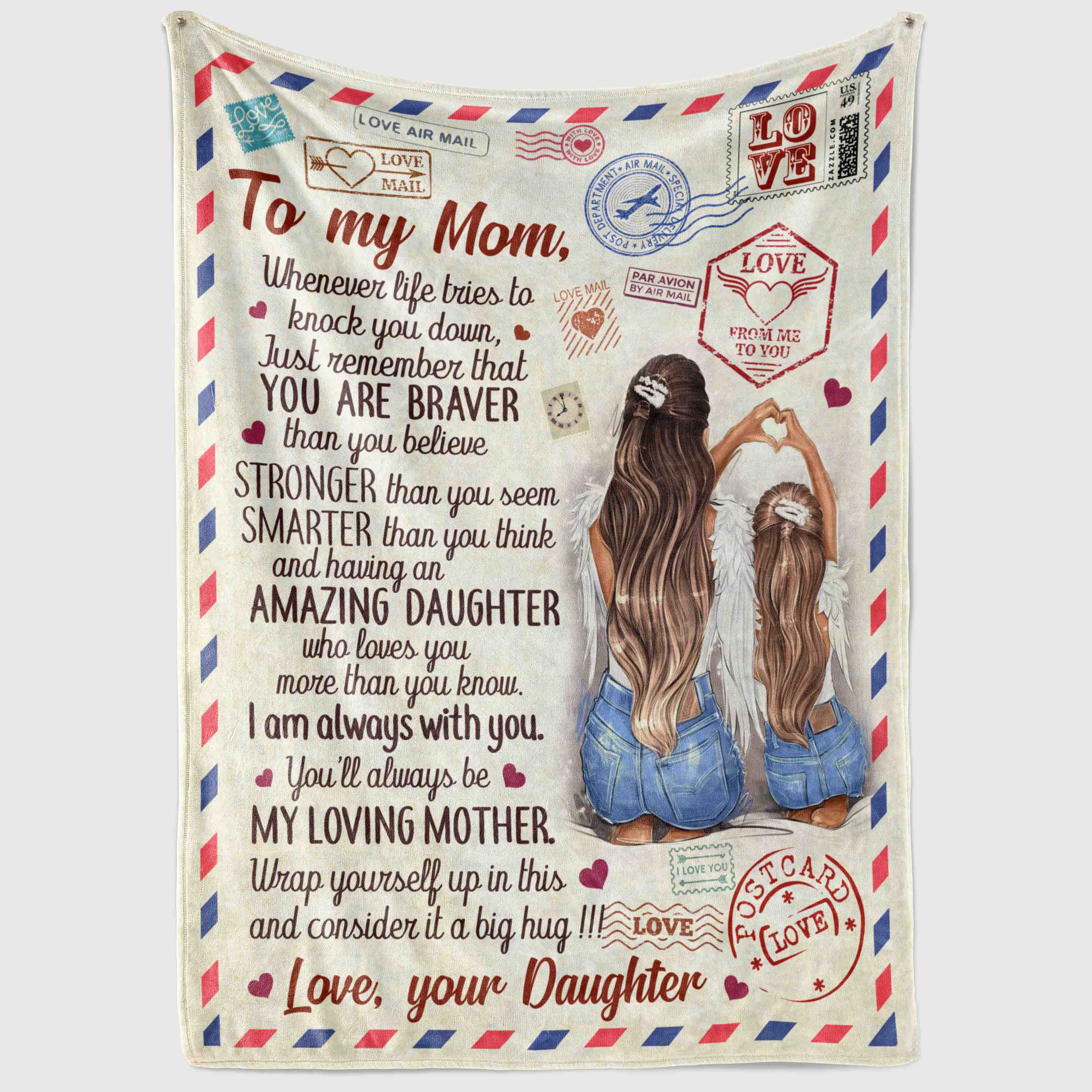 5VT. UU TIEN To My Mom Whenvever Life Tries blanket mockup2