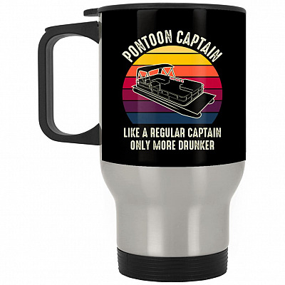 14 oz. Silver Travel Mug