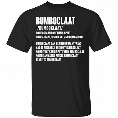 Bumboclaat T-Shirt - Funny Jamaican Joke Shirt, Black, Unisex T-Shirt