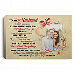 Personalized Custom Photo To My Husband, White, 0.75'' Framed Canvas Personalized Custom Photo To My Husband, White, 0.75'' Framed Canvas