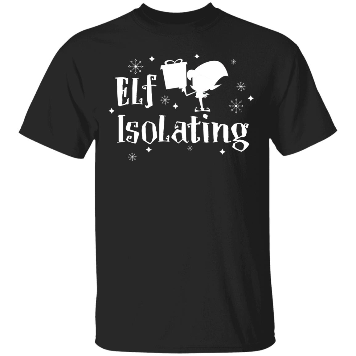 Elf Isolating T-Shirt – Funny Elf Shirt, Black, Unisex T-Shirt