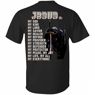 Jesus My God My King My Lord, Black, Unisex T-Shirt