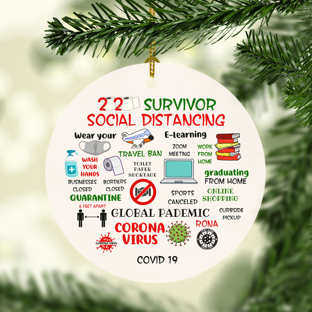 8vt. uu tien 2020 survivor social distancing ornament mockup2