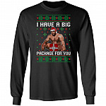 I Have A Big Package For You Hoodie, Black, Long Sleeve