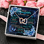 3Th. Most Important Thing.messagecard Interlocking Hearts Necklace 4