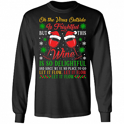 Wine Delightful Hoodie, Black, Long Sleeve
