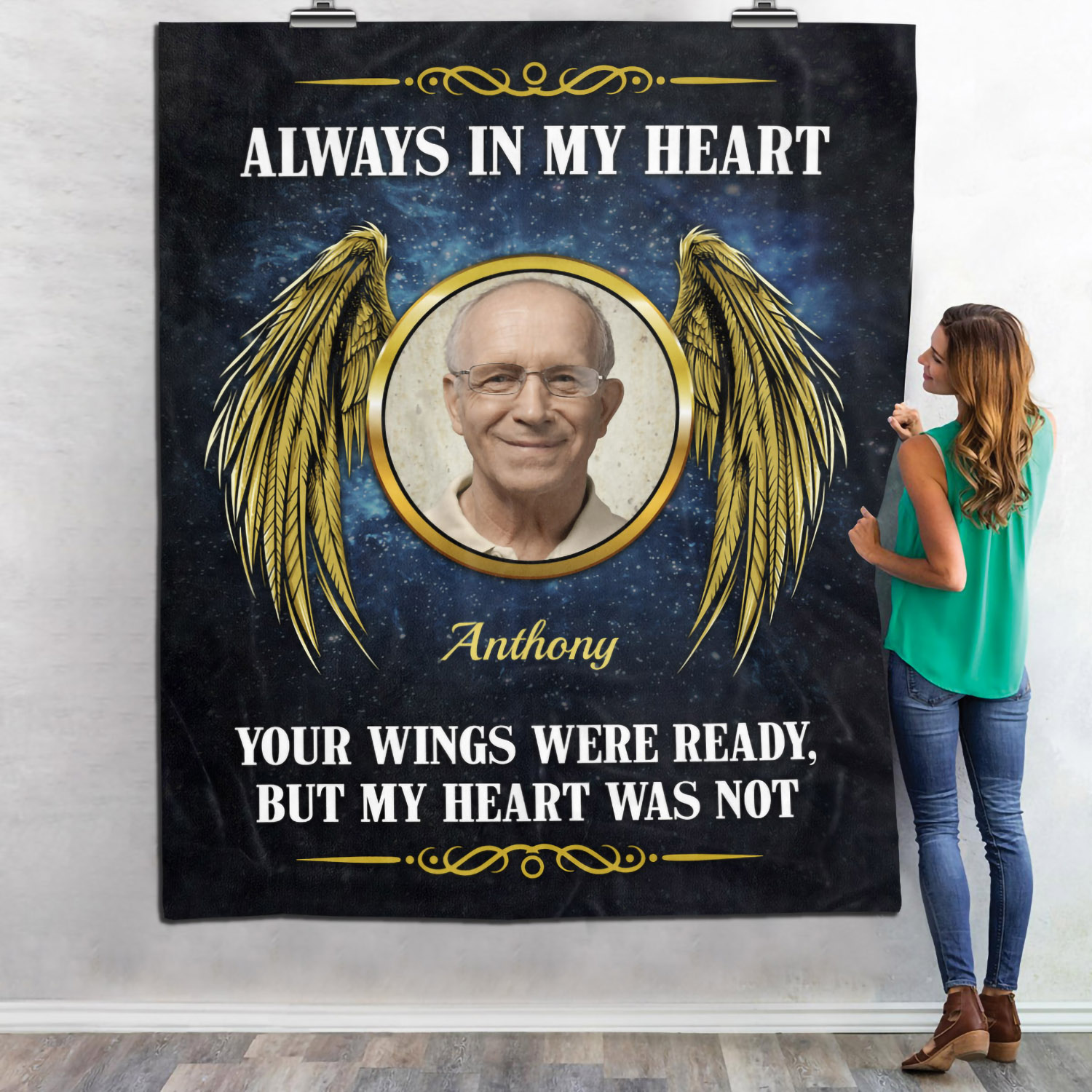 2VT. Always In My Heart Custom Photo blanket mk2