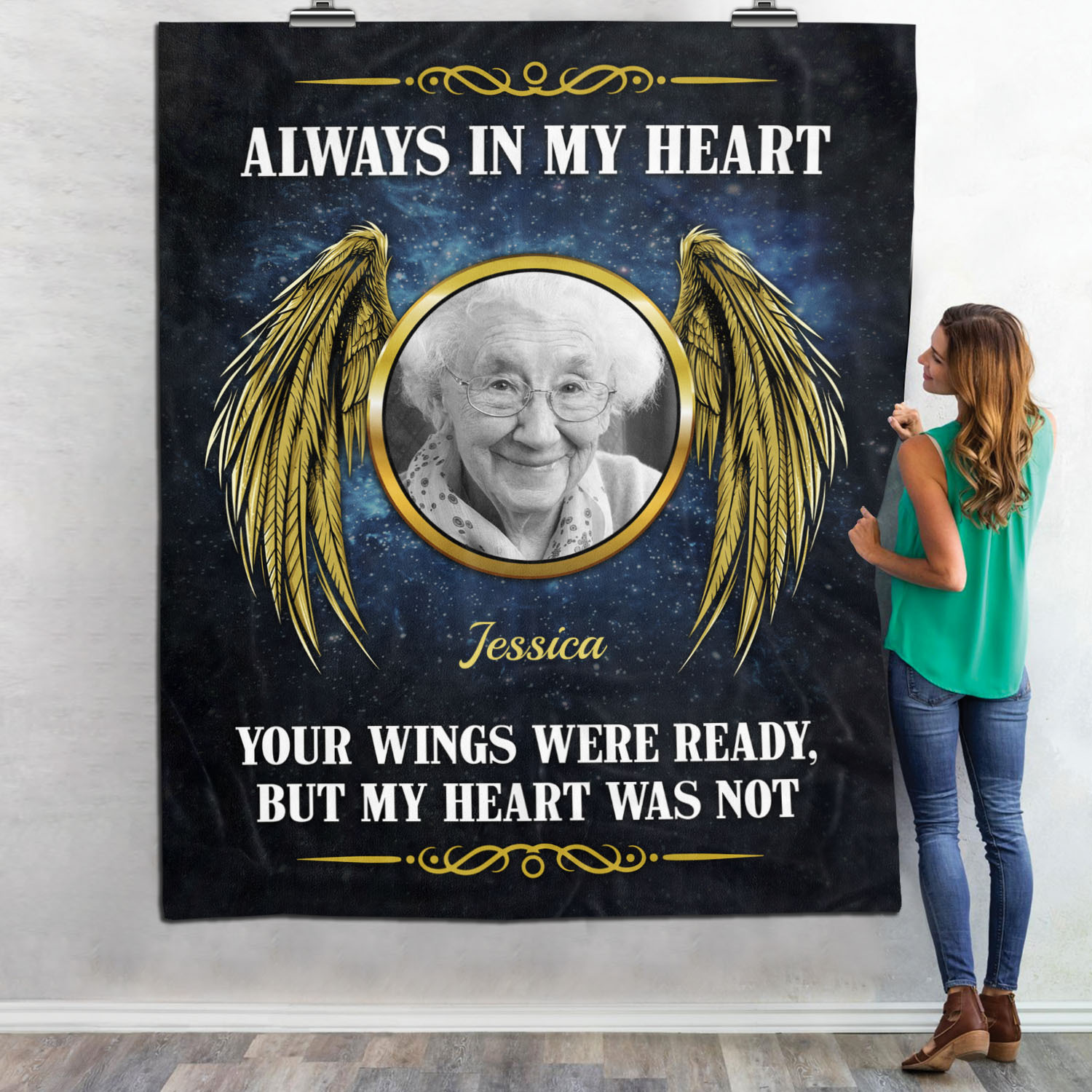 2VT. Always In My Heart Custom Photo blanket mk1