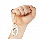To My Son More Than Anything In This World I Want You To Know How Much I Love You From Mom Dog Tag Pendant Necklace - Dog Tag (Silver)