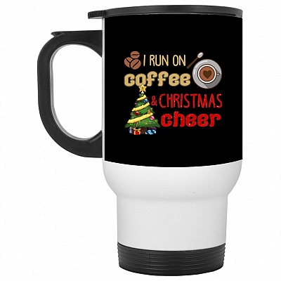 14 oz. White Travel Mug
