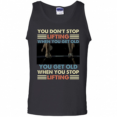 You Don't Stop Lifting When, Black, Unisex Tank Top