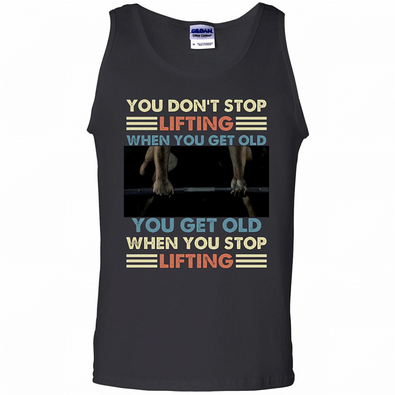 You Don't Stop Lifting When, Black, Unisex Tank Top