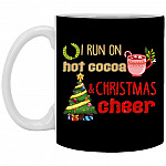 Cocoa Mug, Black, 11 oz. White Mug