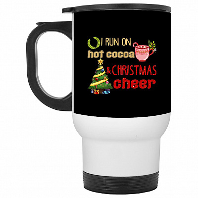 14 oz. White Travel Mug