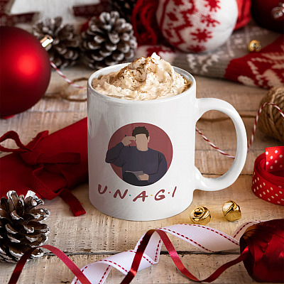 Alternative view of Ross Unagi Ceramic Coffee Mug - Beer Stein - Water Bottle - Color Changing Mug - Friends Show Mug - Ross Mug
