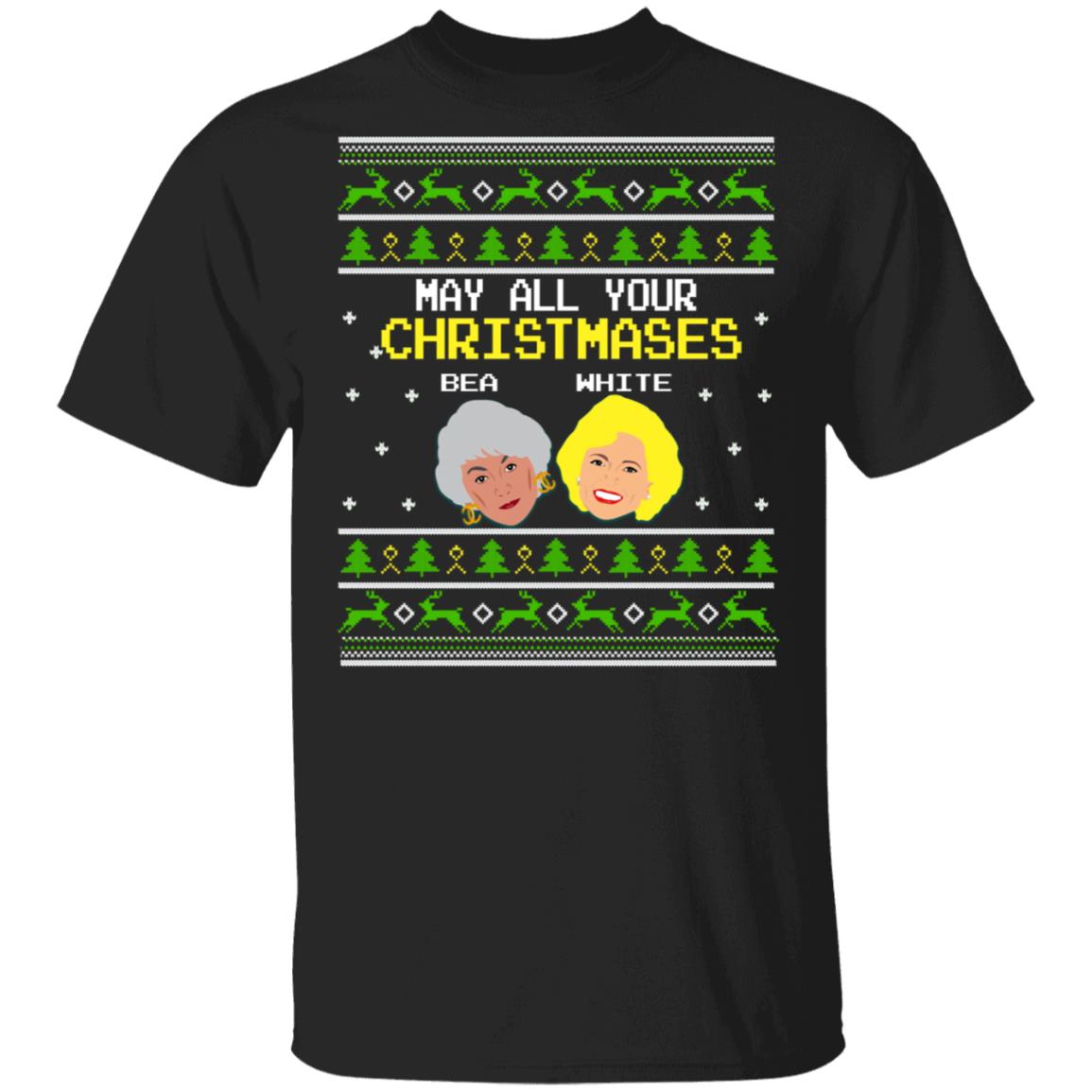 Xmas Bea Shirt, Black, Unisex T-Shirt