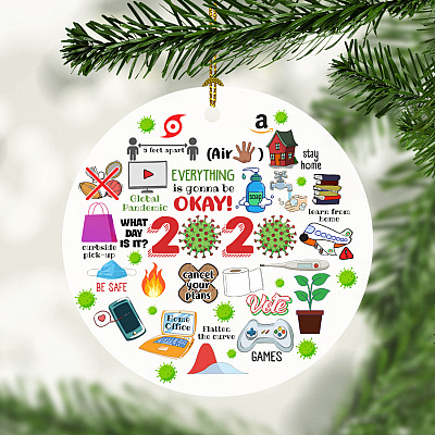 2020 Christmas Ornament Quarantine - 2020 Memories Christmas Ornament - Lockdown Pandemic Ornament Keepsake