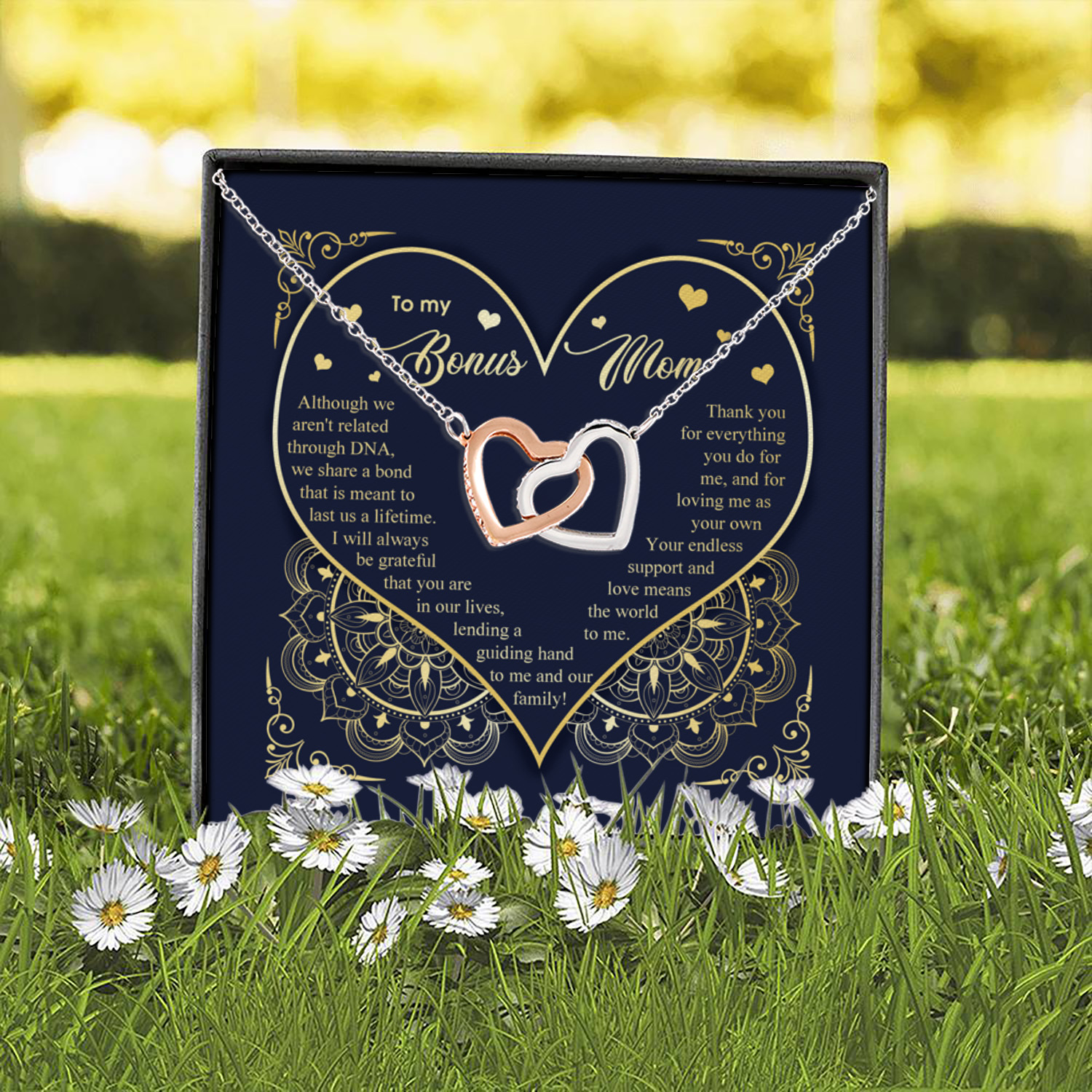 6O. Bonus Mom (4) Interlocking Hearts Necklace 2