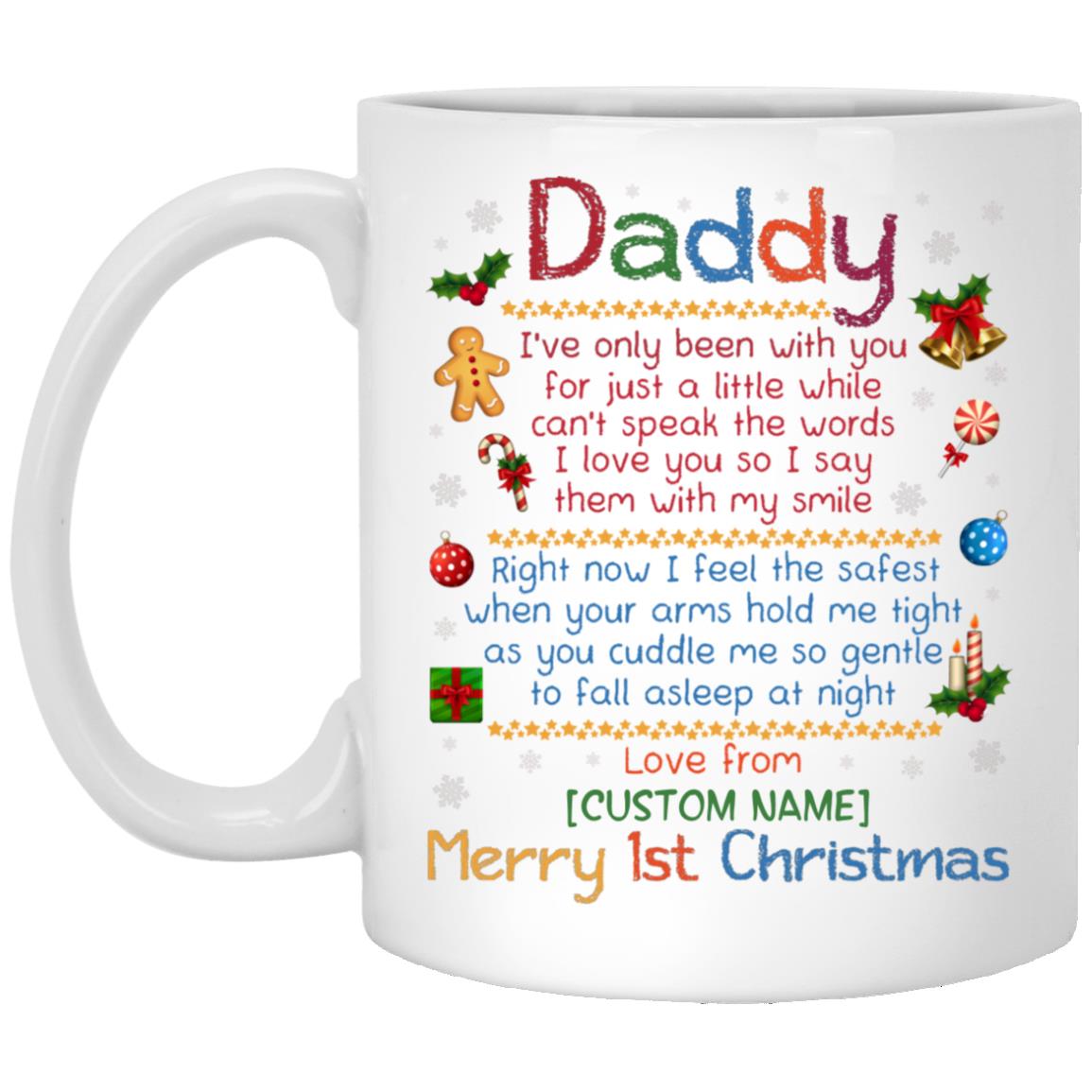 Personalized Daddy I've Only Been, White, 11 oz. White Mug Personalized Daddy I've Only Been, White, 11 oz. White Mug