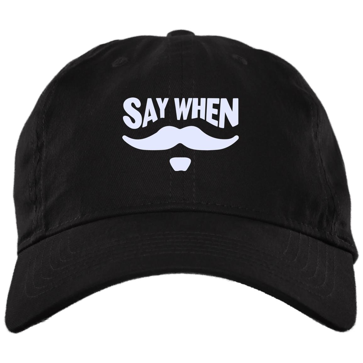 Say When Doc Holliday, Black, Brushed Twill Dad Cap Say When Doc Holliday, Black, Brushed Twill Dad Cap