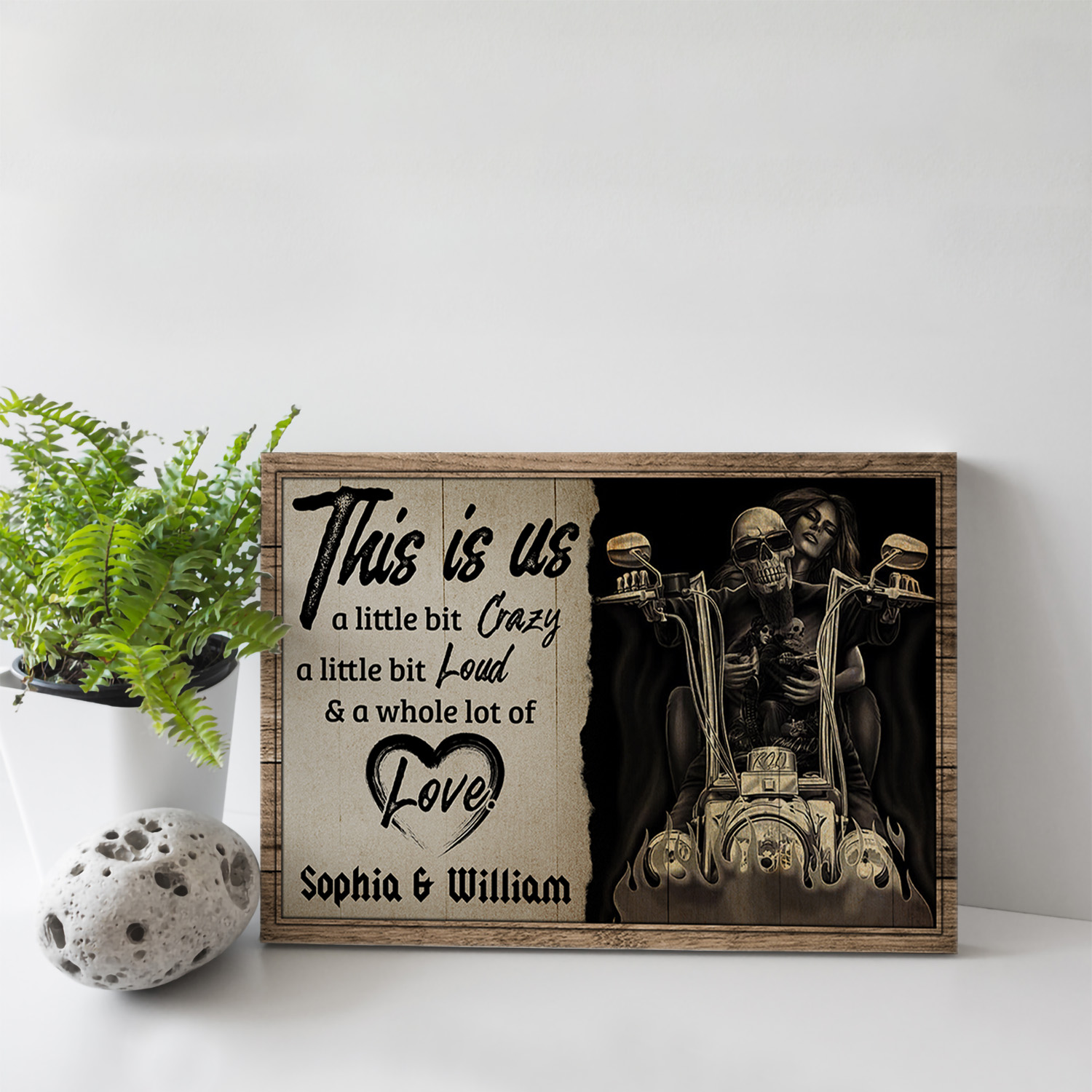 Personalized This Is Us A Litle Bit Crazy A Little Bit Loud Canvas Psoter MK1