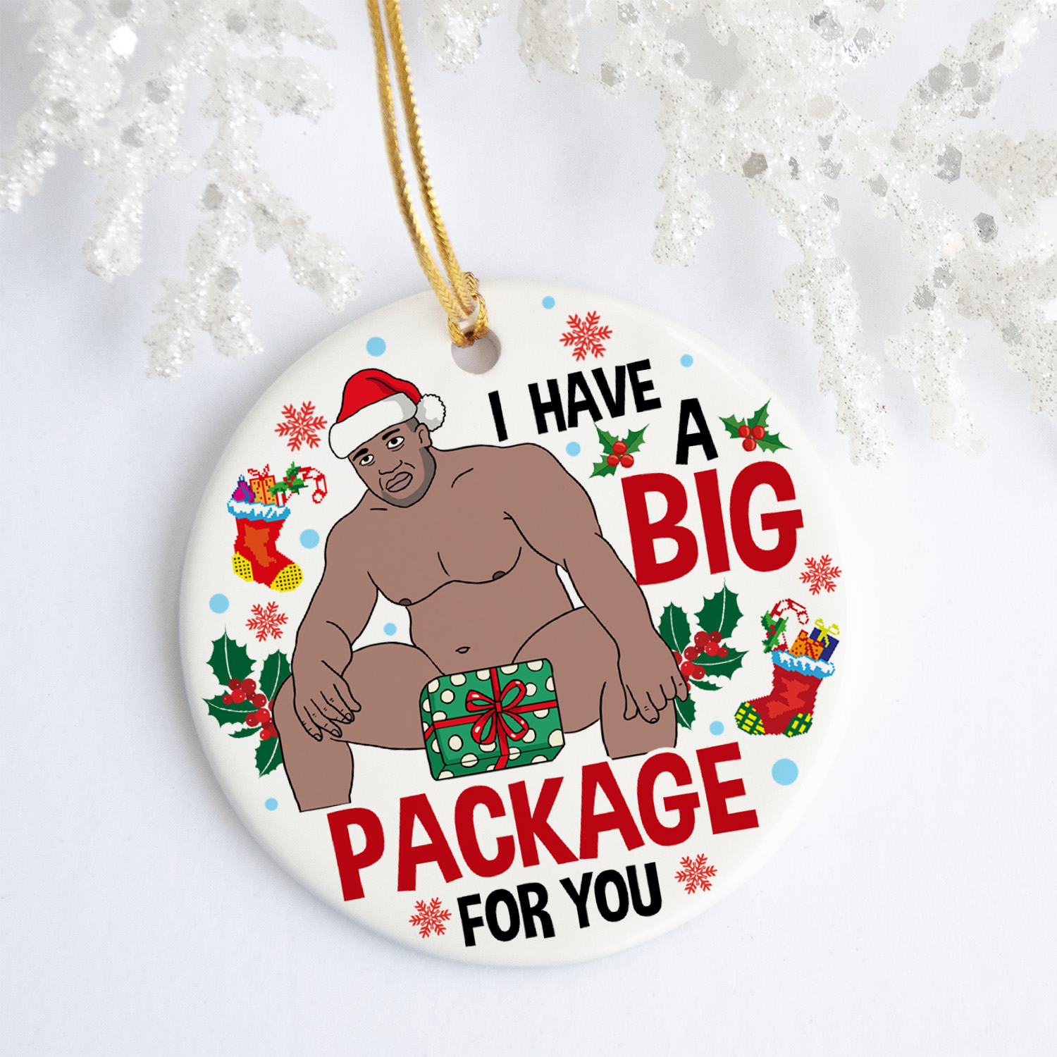 39TR. merry barry xmas-ornament MK