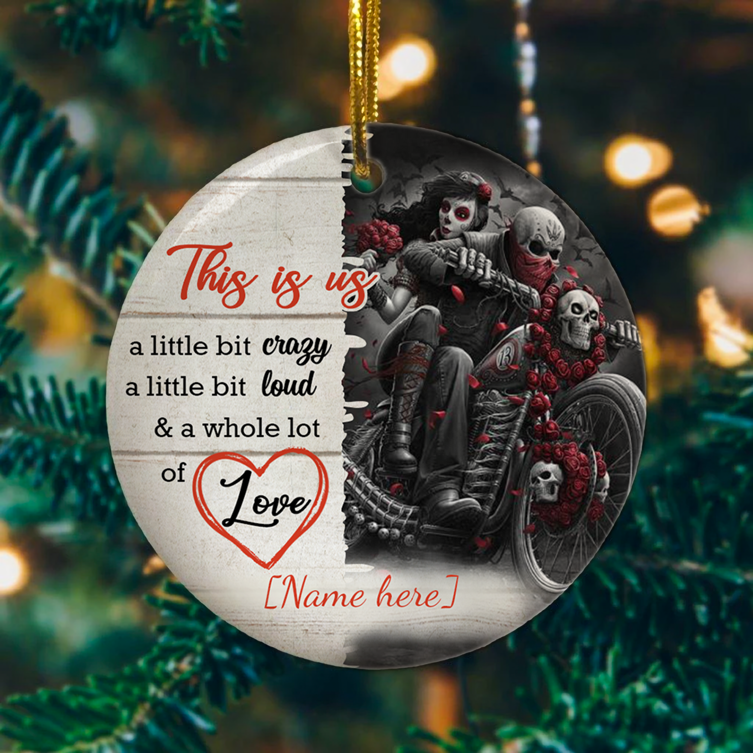 4VT. This Is Us A Little Bit Skull Motorcycle - mk 1