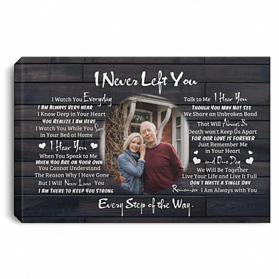 Personalized Photo I Never, White, 0.75'' Framed Canvas