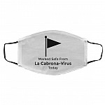 Marked Safe from La Cabrona, White, Cloth Face Cover – Medium/Large