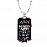 To My Husband Never Forget That I Love You Your Are My Best Friend My Soulmate Dog Tag Pendant Necklace - Dog Tag (Silver) To My Husband Never Forget That I Love You Your Are My Best Friend My Soulmate Dog Tag Pendant Necklace - Dog Tag (Silver)