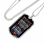 To My Husband Never Forget That I Love You Your Are My Best Friend My Soulmate Dog Tag Pendant Necklace - Dog Tag (Silver) To My Husband Never Forget That I Love You Your Are My Best Friend My Soulmate Dog Tag Pendant Necklace - Dog Tag (Silver)