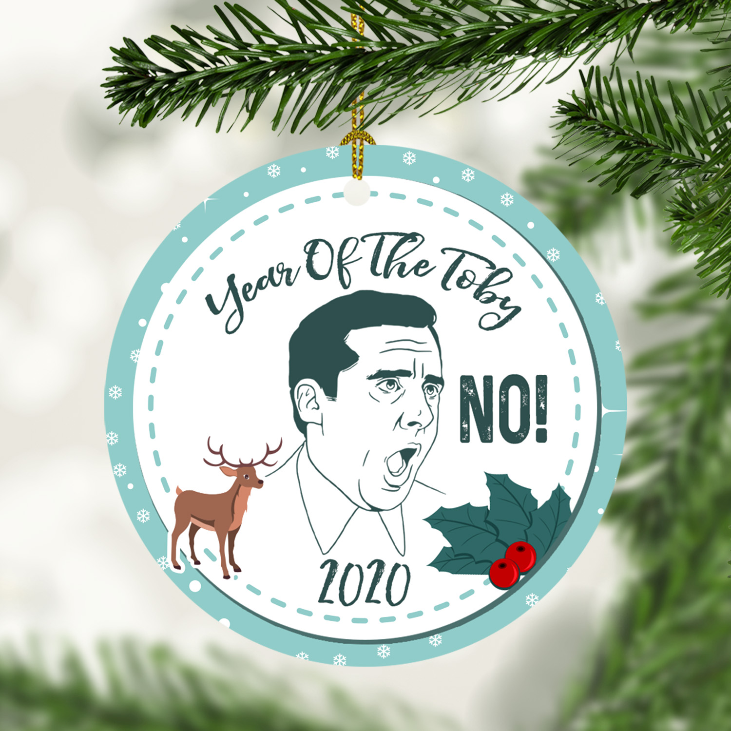 Year Of The Toby 2020 Funny The Office Ornament