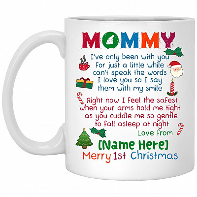 Personalized Mommy I've Only Been, White, 11 oz. White Mug