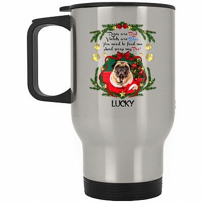 14 oz. Silver Travel Mug