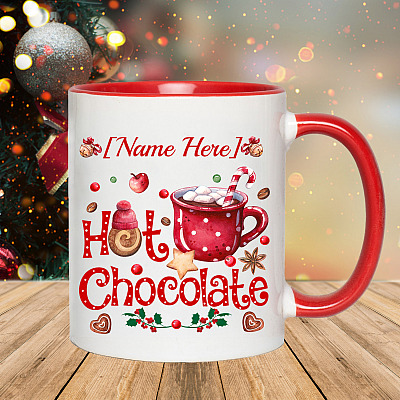 Alternative view of Personalized Hot Chocolate Ceramic Coffee Mug - Water Bottle - Color Changing Mug
