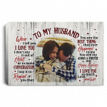 Personalized Photo To My, White, 0.75'' Framed Canvas Personalized Photo To My, White, 0.75'' Framed Canvas