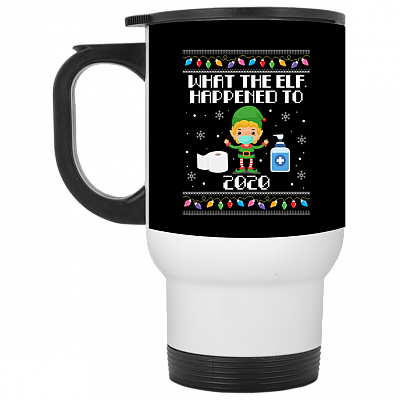 14 oz. White Travel Mug