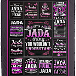 It's A Jada Thing You Wouldn't Understand, White, Cozy Plush Fleece Blanket - 50x60