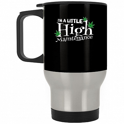 14 oz. Silver Travel Mug