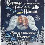 Personalized Photo Because, White, Cozy Plush Fleece Blanket - 50x60